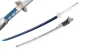 Katana lame bleu