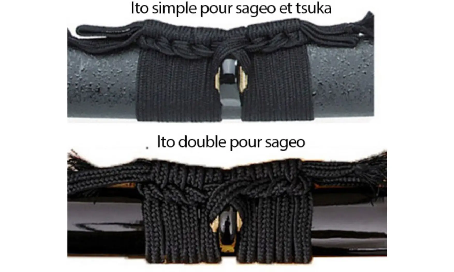Cordon Sageo soie Noir
